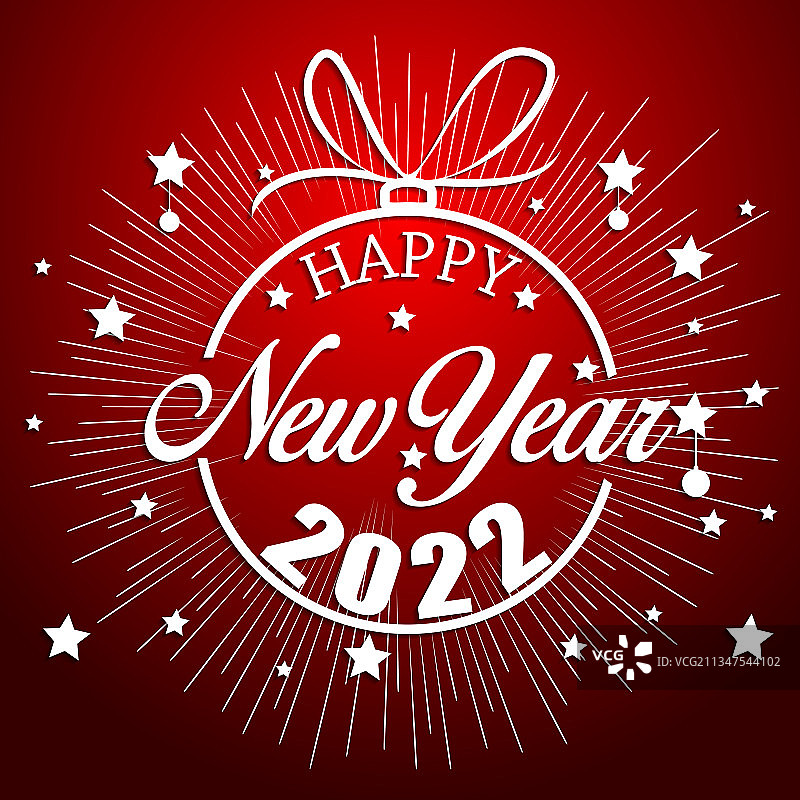 2022新年快乐烟花绽放图片素材