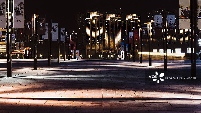 大剧院广场夜景图片素材