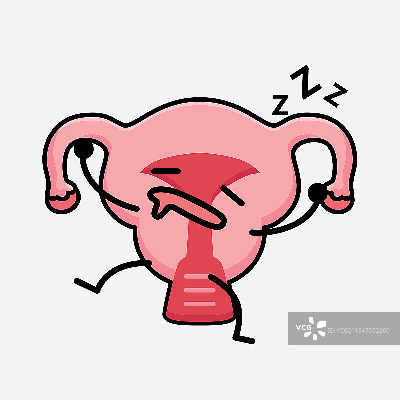 可爱的子宫卡通形象图片素材