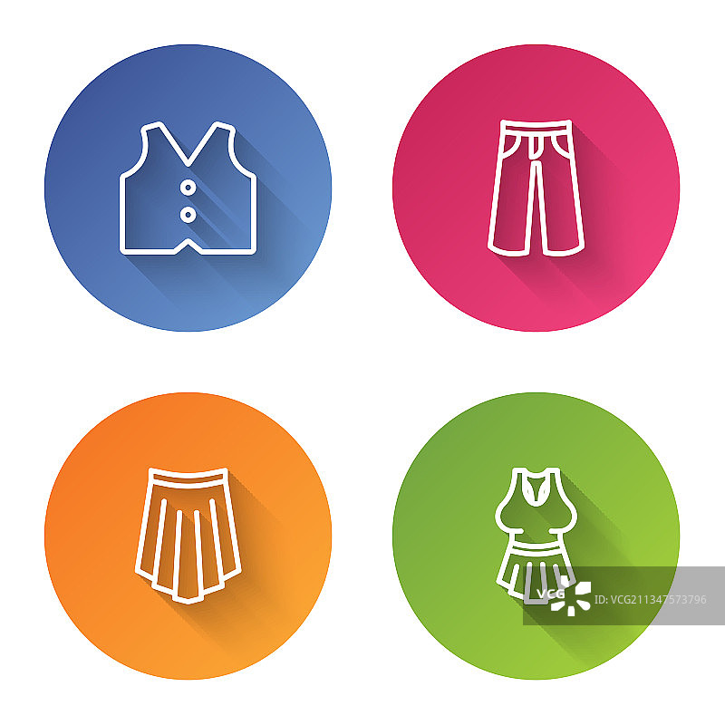 西装马甲裤子短裙和内衣图片素材