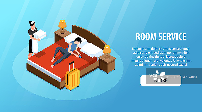 客房服务banner图片素材