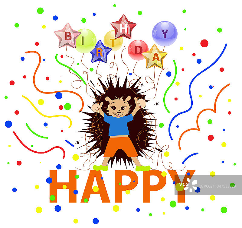 庆祝生日的刺猬图片图片素材