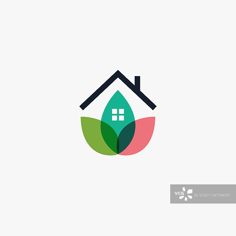 农业种植园房屋logo设计模板图片素材