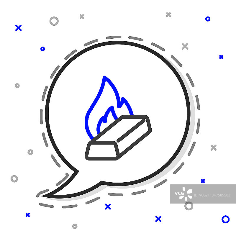 倾倒熔金线条图标图片素材