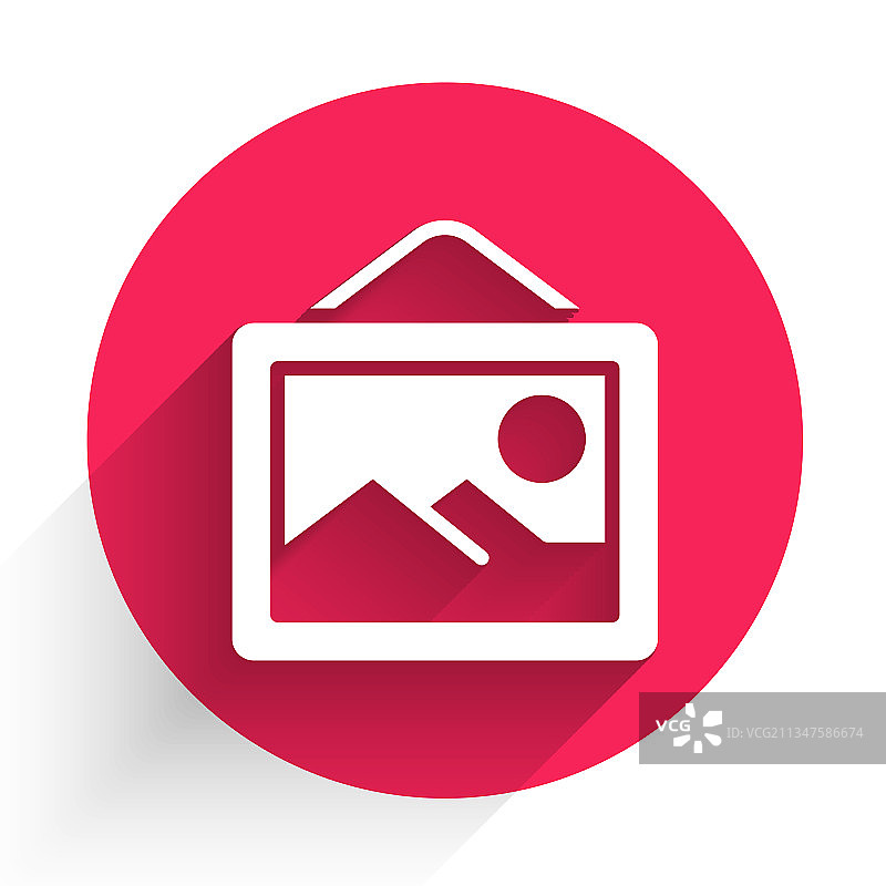 白色风景图标图片素材