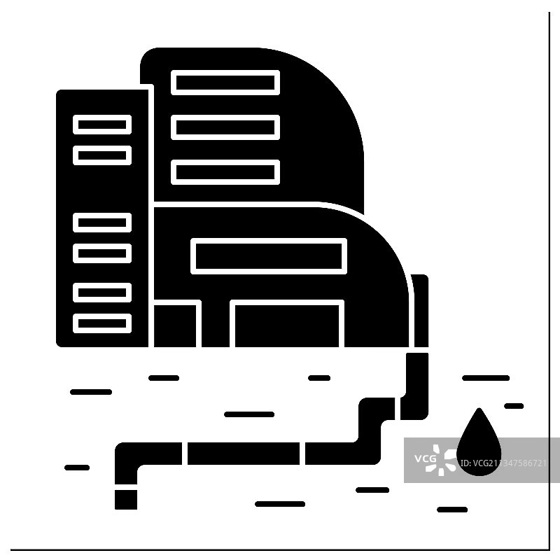 供水标志符号图标图片素材