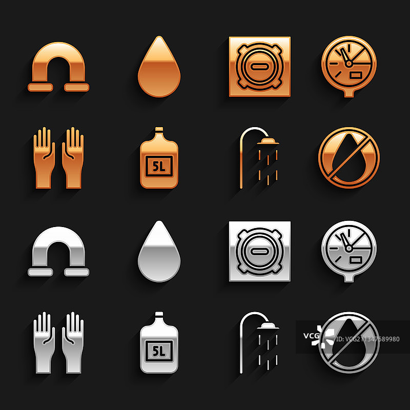 大瓶装饮用水水表滴落图片素材