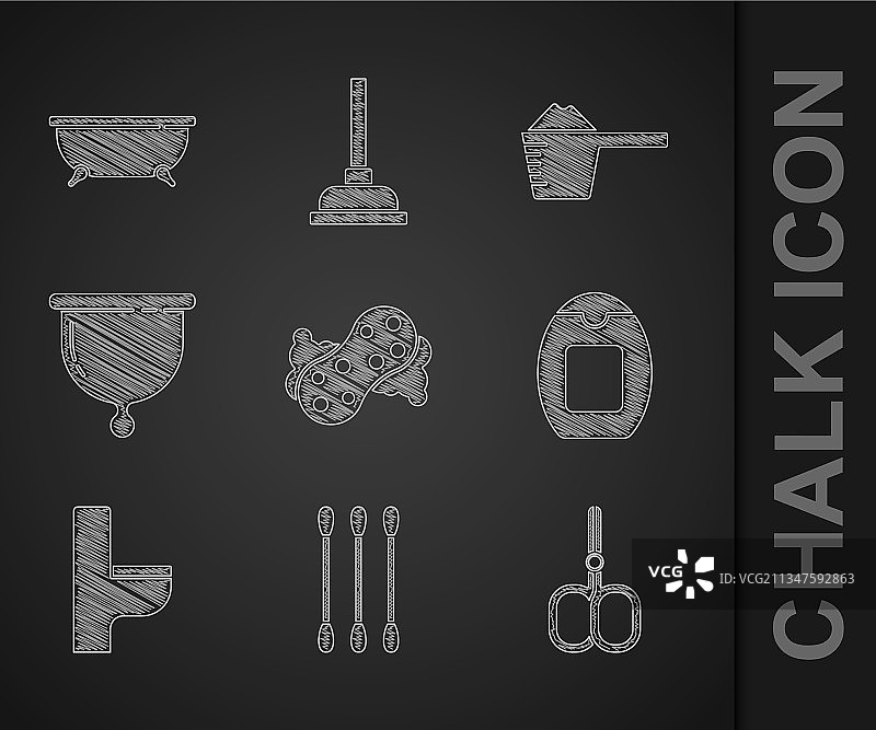 海绵棉签套装，含耳部清洁及指甲剪图片素材