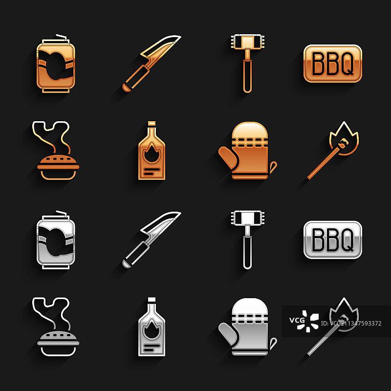 塔巴斯科辣椒酱、烧烤用具、燃烧的火柴图片素材