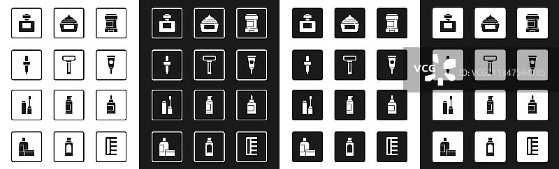 止汗剂、除臭剂、剃须刀图片素材