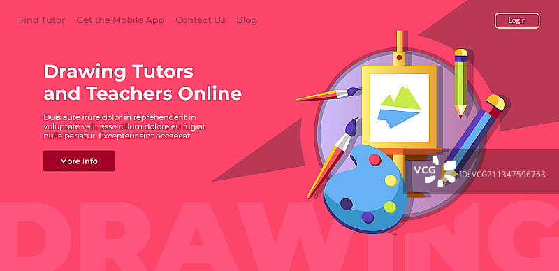 在线辅导老师网站页面图片素材