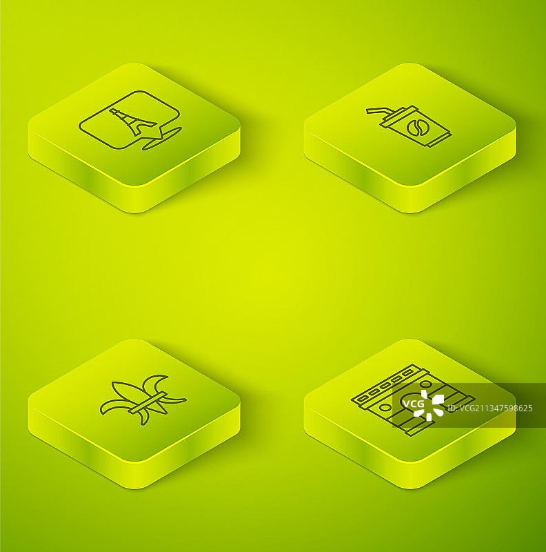 2.5D外带咖啡杯鸢尾花组合图片素材