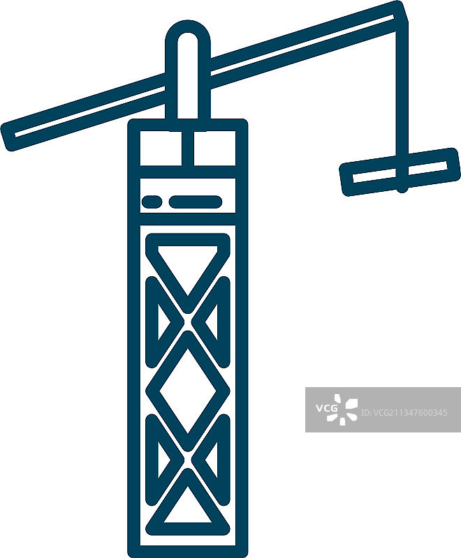 建筑起重机图标图片素材