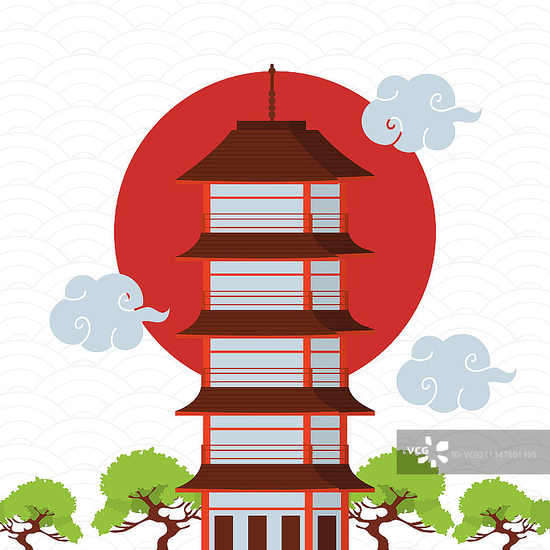 神道塔图片素材