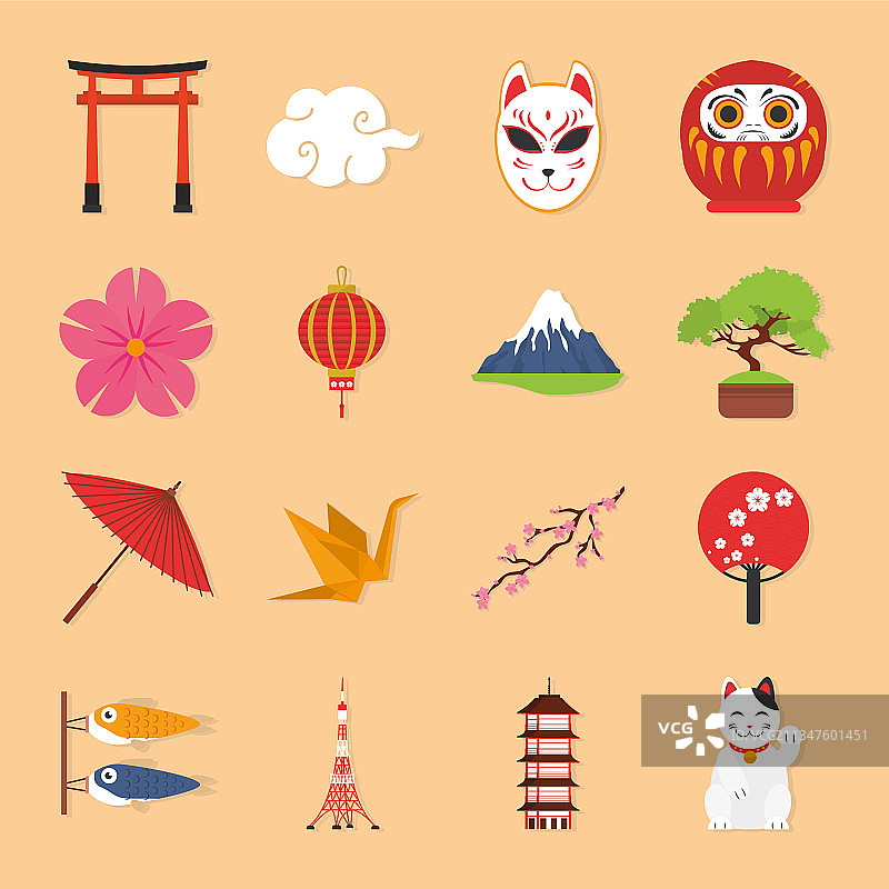 日式符号合集图片素材