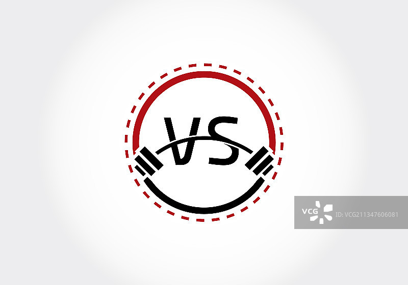 字母VS字母表杠铃举重图片素材