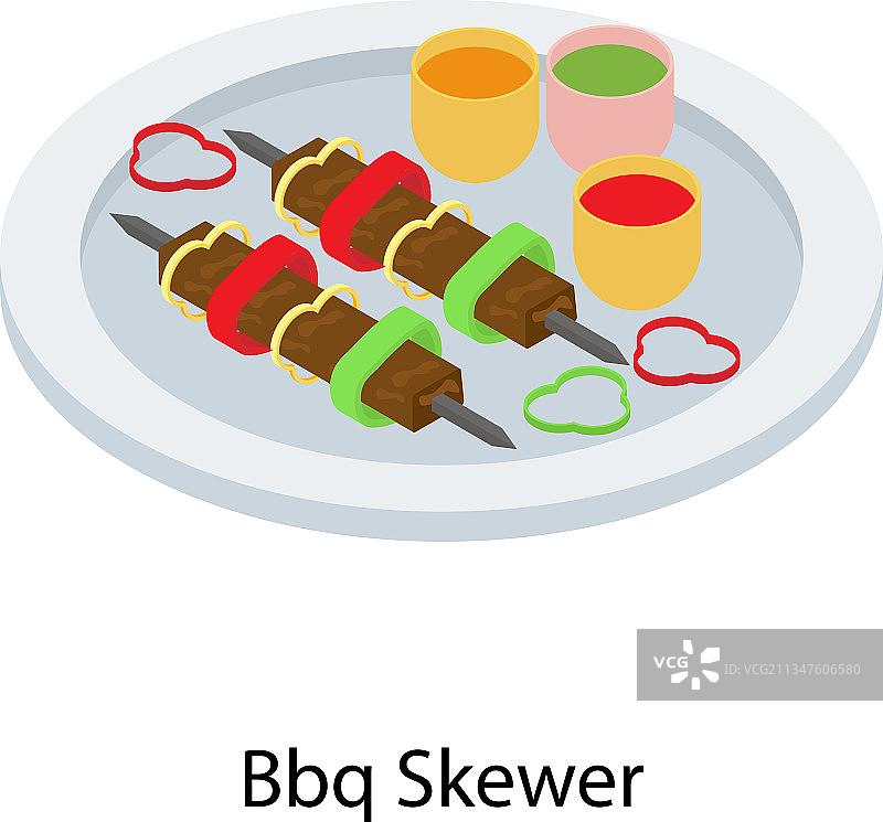 烧烤肉串拼盘图片素材