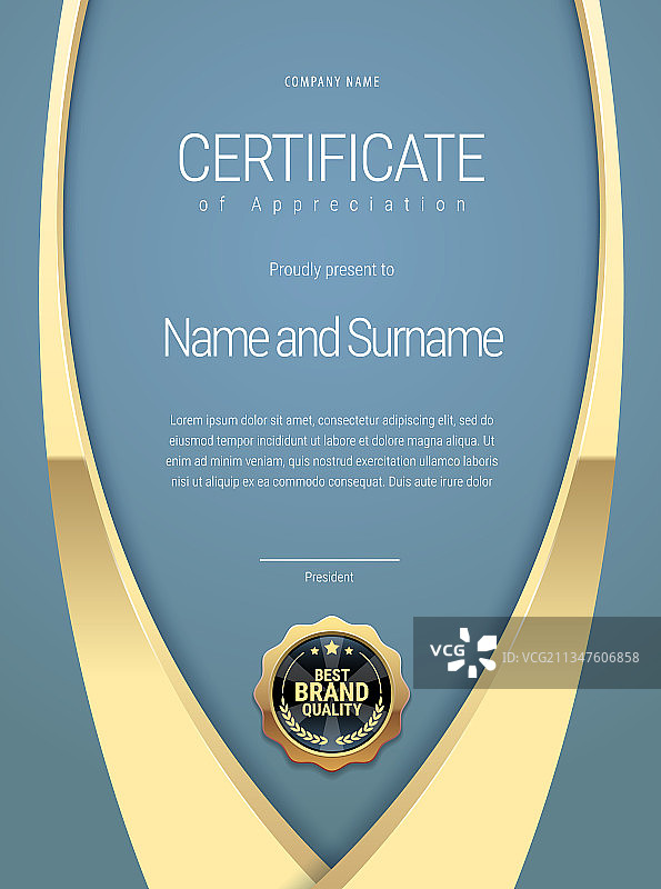 现代文凭证书模板设计图片素材