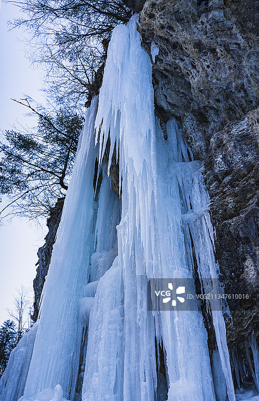 川西阿坝州熊猫大道之冬图片素材