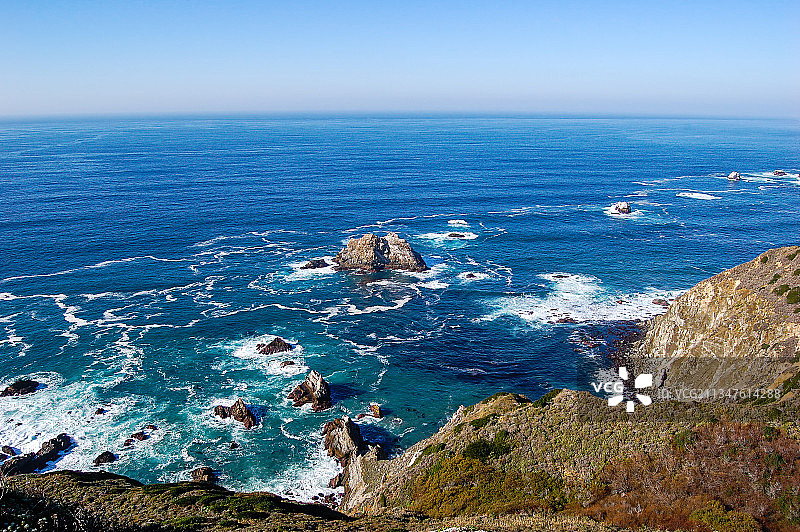 美国加州一号公路西海岸风光Pfeiffer Big Sur图片素材