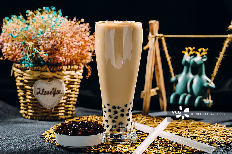 夏季冷饮奶茶美食摄影图片素材
