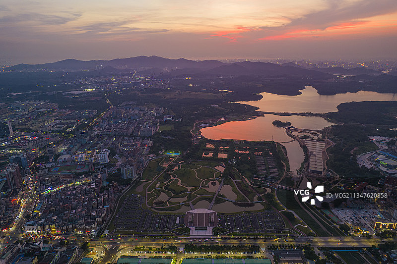 深圳  石岩湖 石岩湿地公园 宝安区 石岩水库图片素材