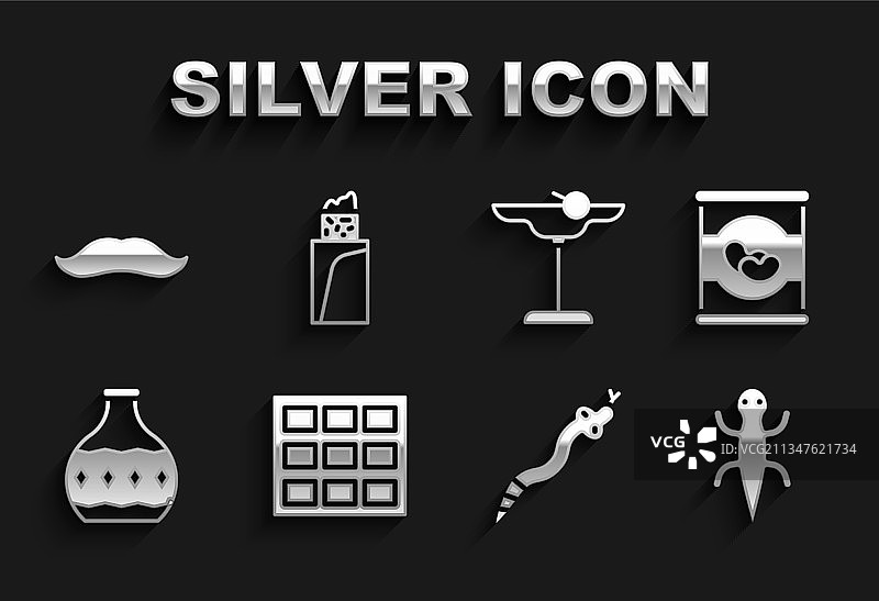 巧克力棒、罐头豆子、蜥蜴、蛇图片素材