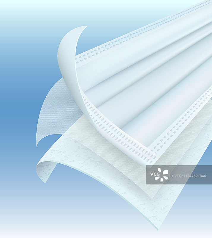 防护口罩细节图片素材