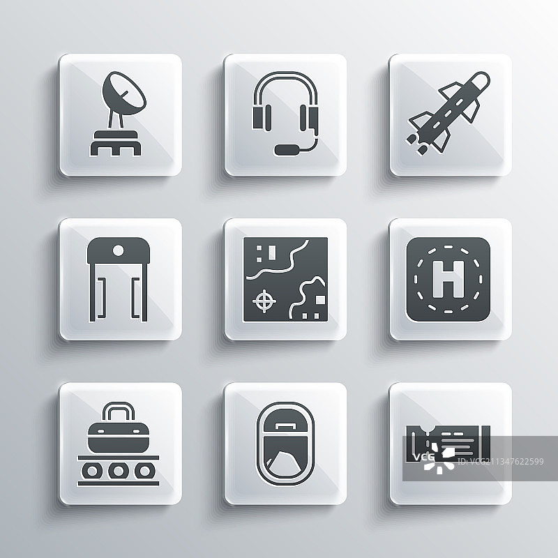 飞机舷窗机票直升机图片素材