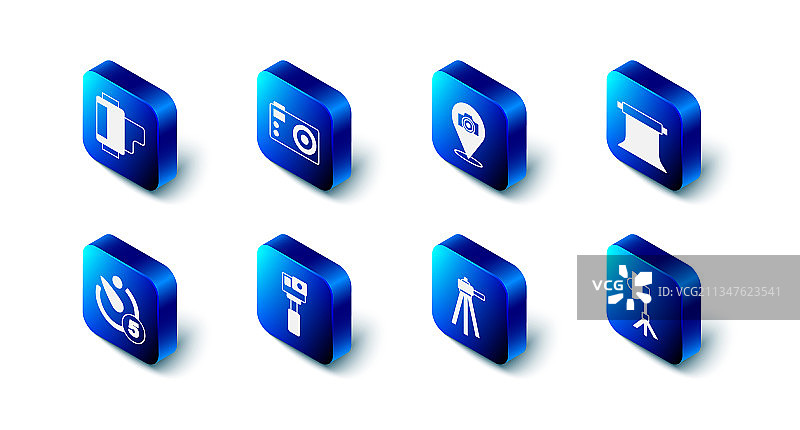 摄影器材：空摄影棚柔光箱图片素材