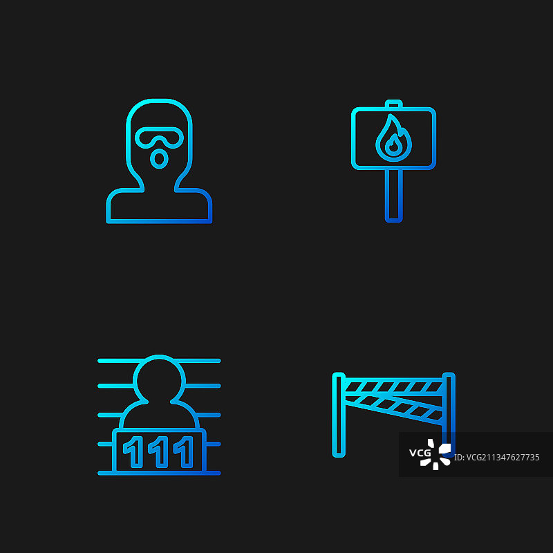 犯罪现场嫌疑人小偷面具banner图片素材