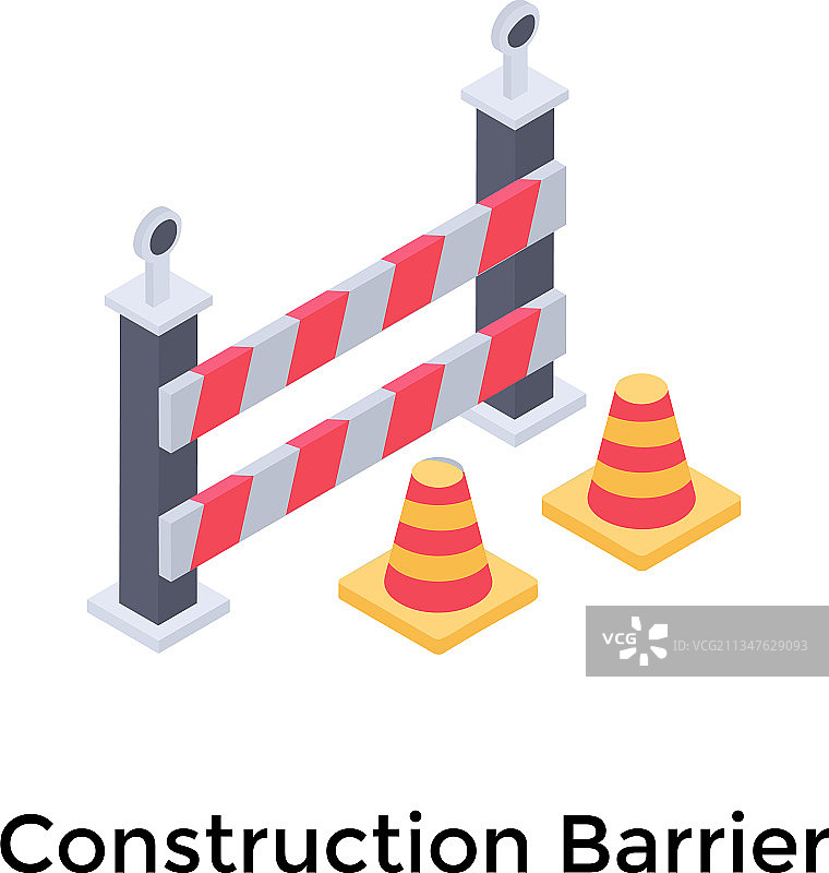 施工路障图片素材