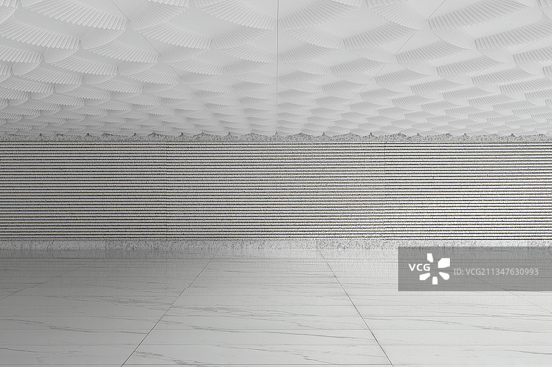 明快的室内大厅，三维图形图片素材