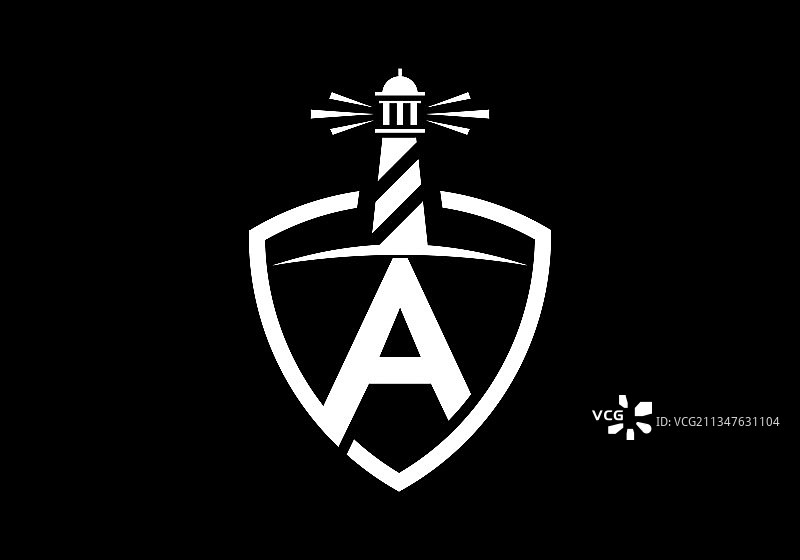 盾牌首字母A组合Logo图片素材
