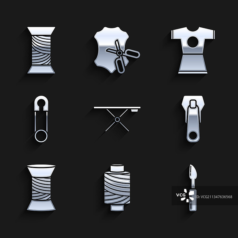 熨衣板缝纫线轴切割器套装图片素材