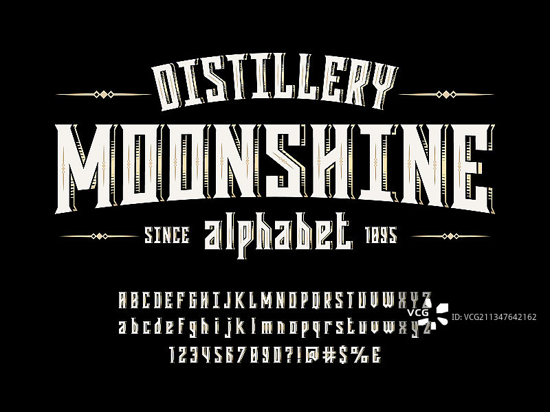 复古字体图片素材