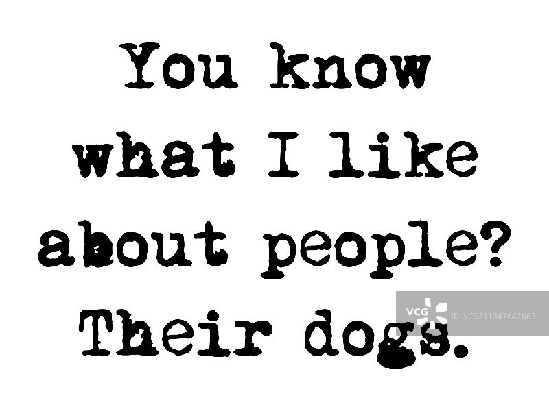 爱狗人士T恤海报语录设计图片素材