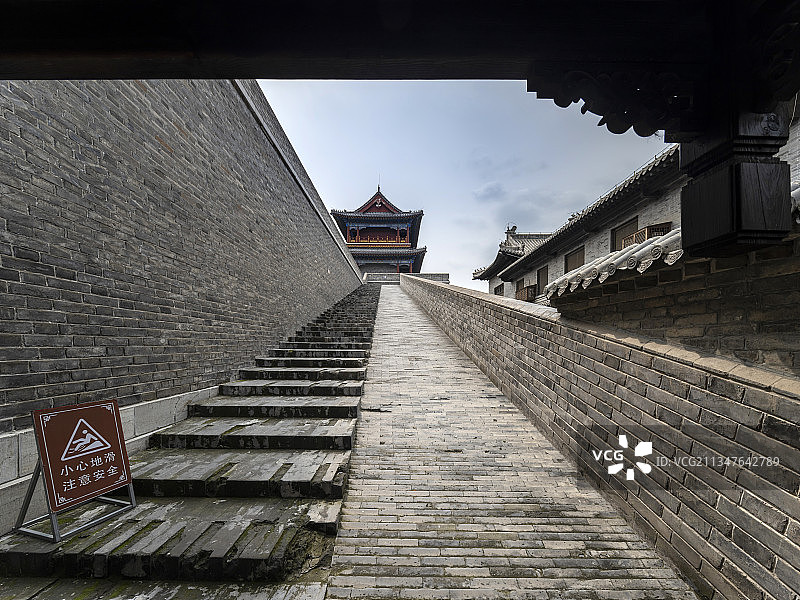 山东潍坊青州古城阜财门图片素材