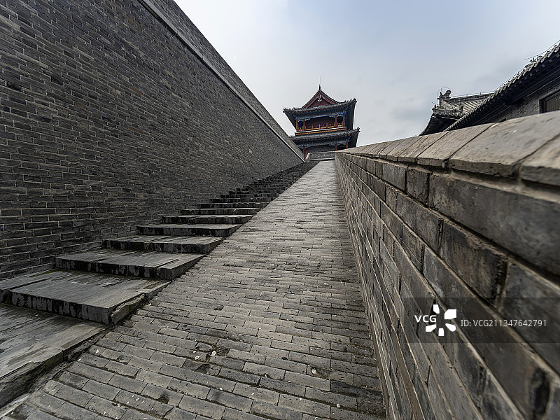 山东潍坊青州古城阜财门图片素材