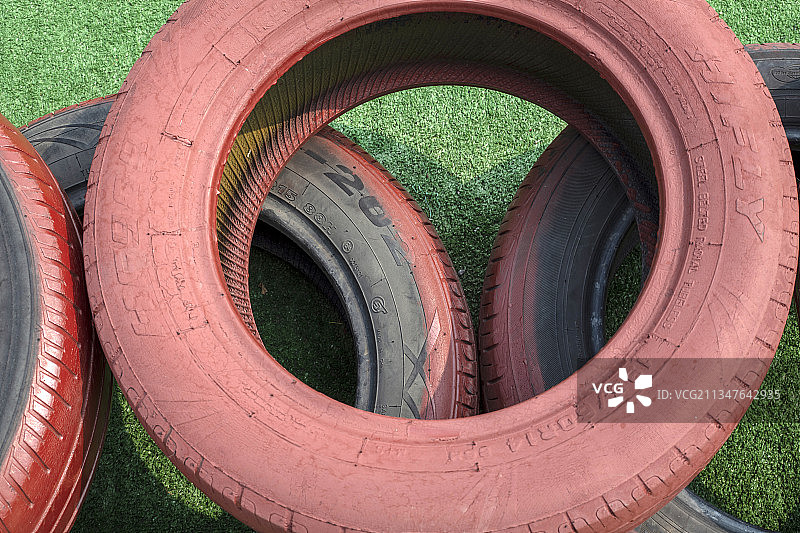 橡胶轮胎特写图片素材