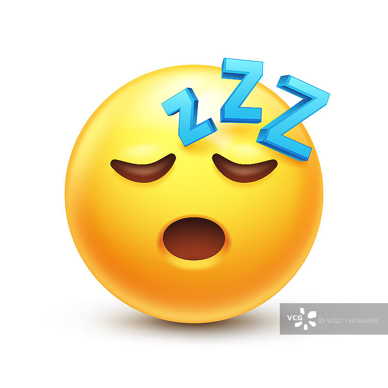 睡眠表情符号图片素材
