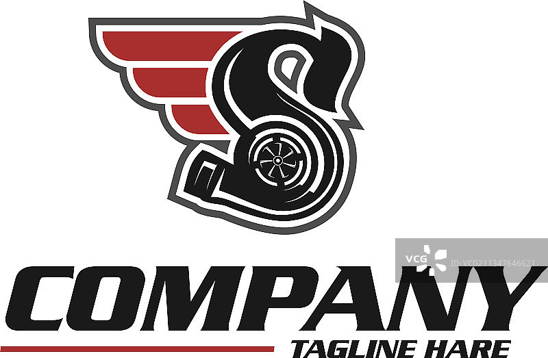 字母S涡轮Logo图片素材