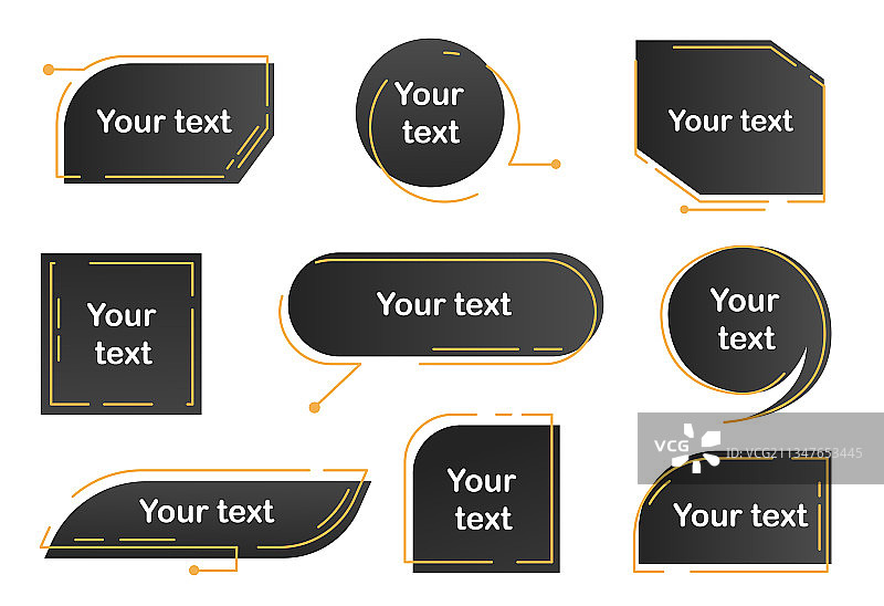 各种未来主义标题和banner图片素材