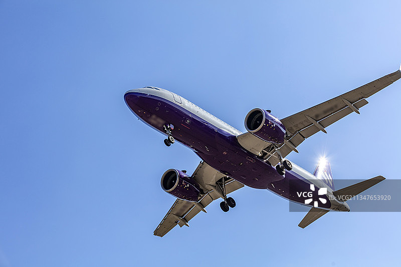 空中的飞机图片素材