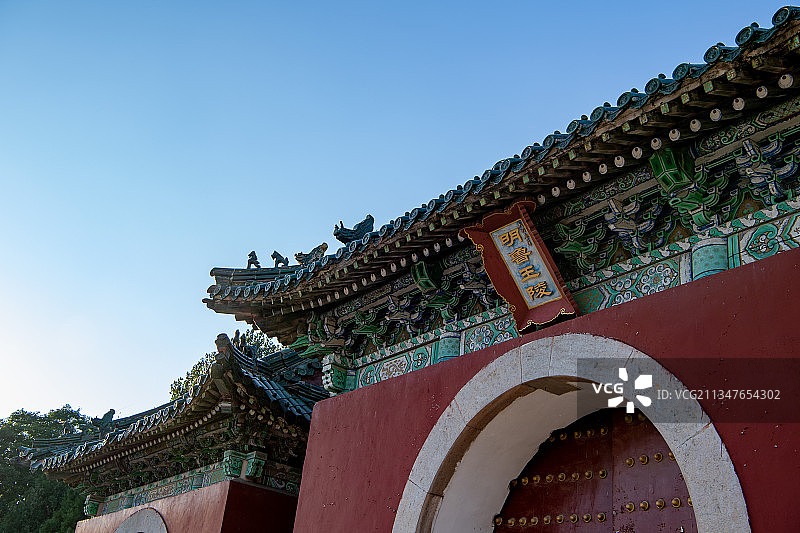 济宁邹城明鲁王陵陵门图片素材