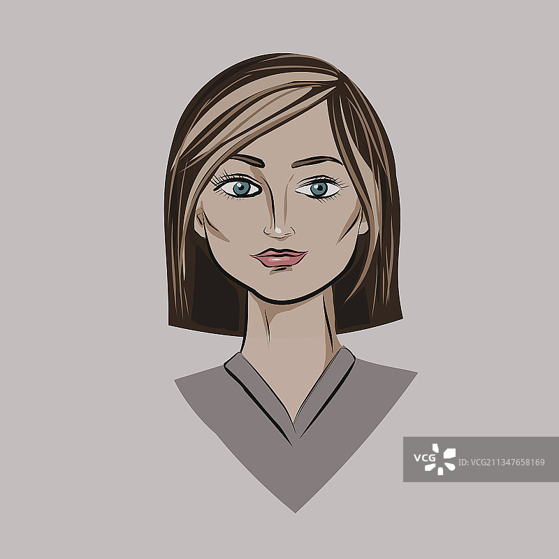 拥有不同发型的女孩们图片素材