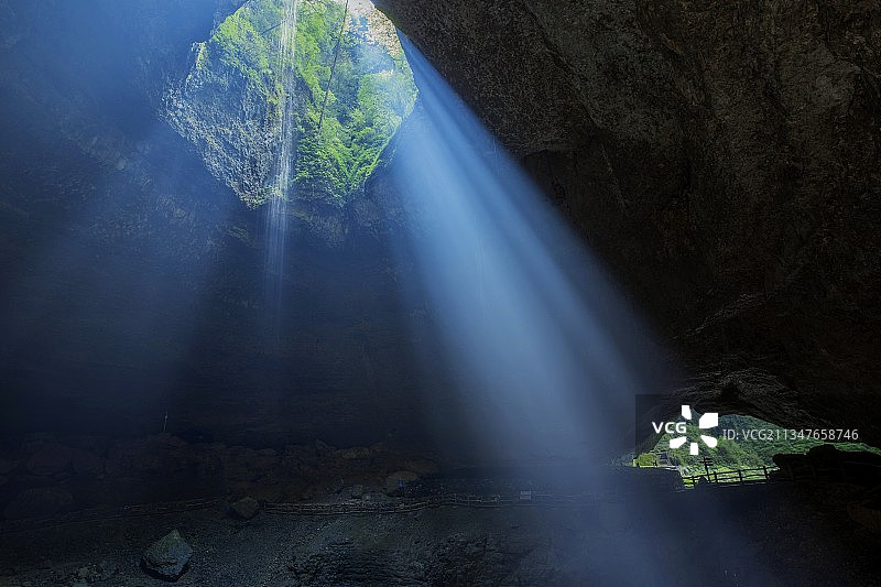 川洞庵天坑（1）图片素材