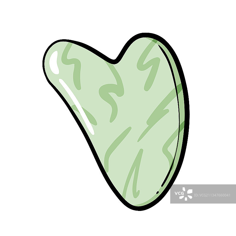 绿色石英刮痧板图片素材