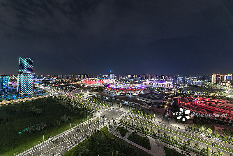 西安全运会第十四届全国运动会奥体中心图片素材