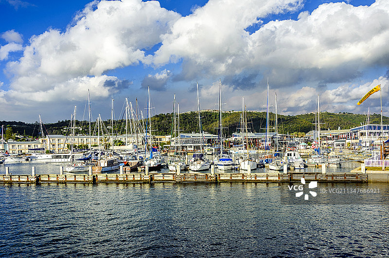 非洲南非克尼斯纳小镇泻湖码头风光图片素材